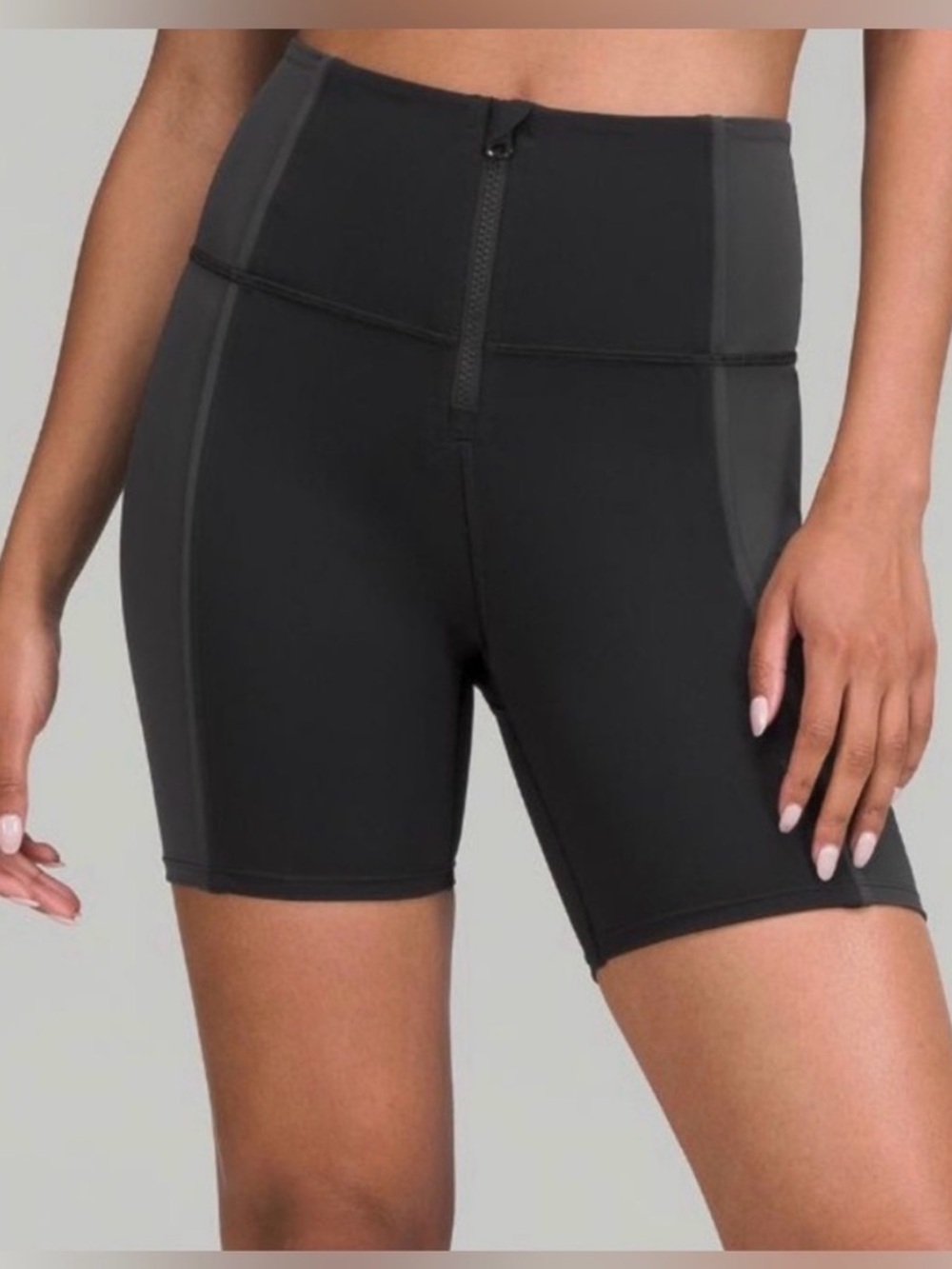 Lululemon hike to swim shorts // High-Waist Black Compression Bike Shorts